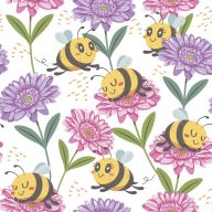 Flower Happy Bees 20-piece napkin 33x33 cm
