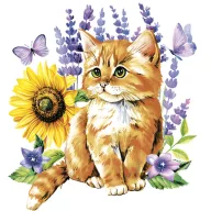 Cat Watercolour Kitten napkin 20 pieces 33x33 cm