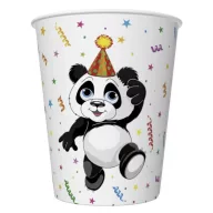 Animals Funny Panda paper cup 8 pieces 250 ml