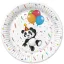 Animals Funny Panda paper plate 8 pcs 18 cm