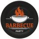 BBQ Party Barbecue paper plate set of 8 18 cm