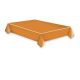 Colour White Dots Orange paper tablecloth 120x180 cm
