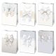 Colour Bow White paper gift bag 23x32x11 cm