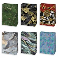 Colour Abstract Patterned paper gift bag 23x32x11 cm