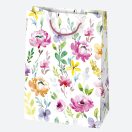 Colour Blossom Flower paper gift bag 23x32x11 cm