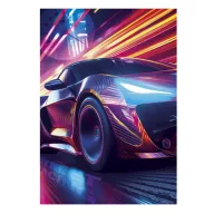 Vehicle Street Racing Car A/4 folder with elastic band