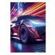 Vehicle Street Racing Car A/4 folder with elastic band