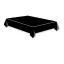 Colour Dark Black paper tablecloth 120x180 cm