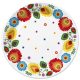 Colour Cutout paper plate, set of 8, 18 cm