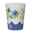 Colour Folk Embroidery paper cup set of 8, 250 ml