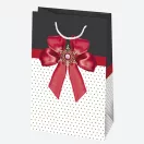 Colour Bow paper gift bag 16x24x7 cm
