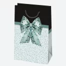 Colour Bow paper gift bag 16x24x7 cm