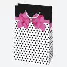 Colour Bow paper gift bag 16x24x7 cm