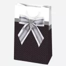 Colour Bow paper gift bag 16x24x7 cm