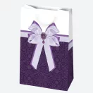 Colour Bow paper gift bag 16x24x7 cm