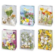 Easter Floral paper gift bag, gift bag 23x32x11 cm