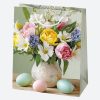 Easter Vase paper gift bag, gift pouch 19x23x10.5 cm