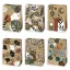 Colour Natural Patterned paper gift bag 23x32x11 cm