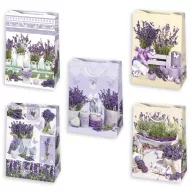 Colour Butterfly Lavender paper gift bag 29x40x12 cm
