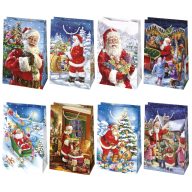 Christmas Winter Fun paper gift bag 16x24x7 cm