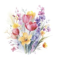 Flower Optimistic napkin 20 pcs 33x33 cm