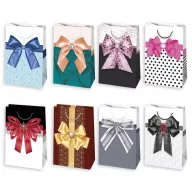 Colour Elegant Bow paper gift bag, gift bag 10x16x6 cm