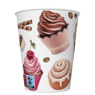 Food Coffee and Sweets Dessert paper cup set of 8, 250 ml