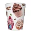 Food Coffee and Sweets Dessert paper cup set of 8, 250 ml