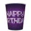Happy Birthday Neon Cake Happy Birthday paper cups 8 pcs 250 ml