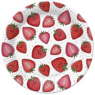 Fruits Strawberries Fruit Paper Plate Set of 8, 22.7 cm