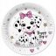 Animals Charming Puppy paper plate set of 8, 22.7 cm
