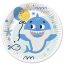 Happy Birthday Blue Shark Happy Birthday paper plates 8 pcs 18 cm