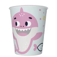   Happy Birthday Pink Shark Happy Birthday paper cup 8 pcs 250 ml