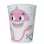 Happy Birthday Pink Shark Happy Birthday paper cup 8 pcs 250 ml