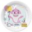 Happy Birthday Pink Shark Happy Birthday paper plate set of 8, 22.7 cm