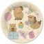 Happy Birthday Capybaras Happy Birthday paper plate 8 pcs 18 cm