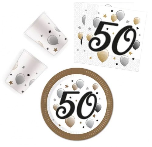 Milestone, Happy Birthday 50 party set 36 pieces