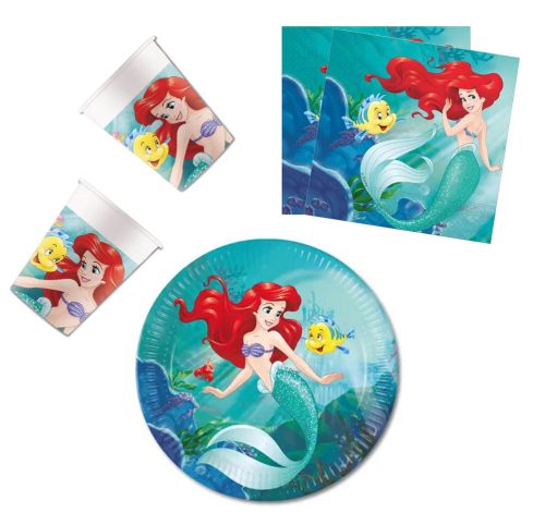 Disney Princess Ariel party set 36 pieces