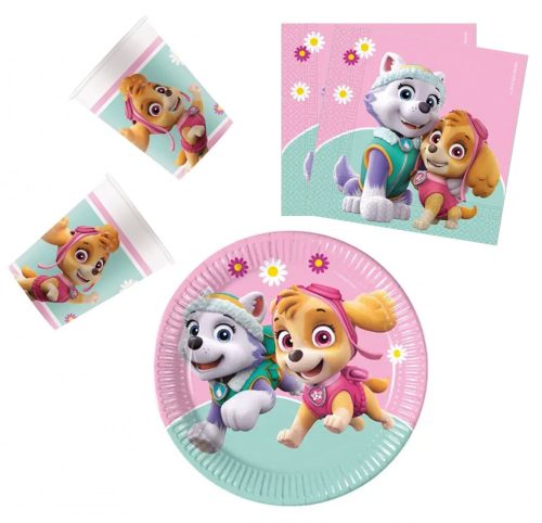 Paw Patrol Skye and Everest party set 36 pieces