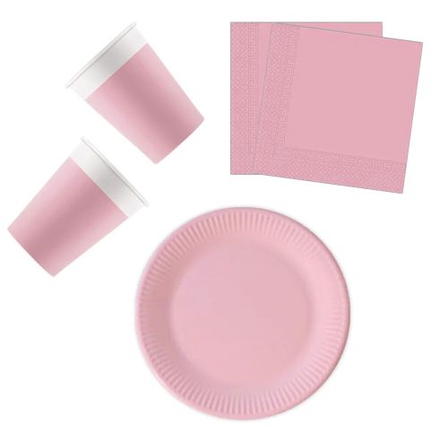 Unicolour Pink set 36 pieces