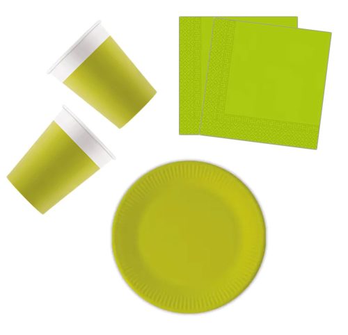 Unicolour Light Green set 36 pieces