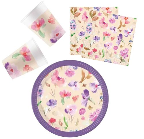 Watercolor Flowers set 36 pieces