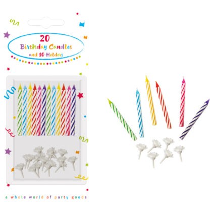 Colorful Candles set (20 pieces)