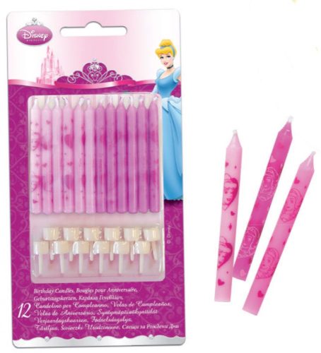 Disney Princess Live Your Story Cake Candles, Candle set (12 pieces)