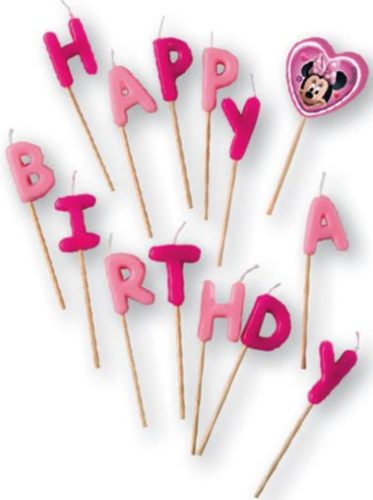 Disney Minnie Junior Happy Birthday Candles