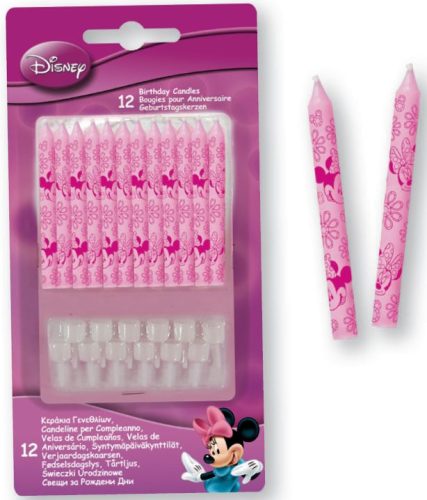 Disney Minnie Junior Cake Candles, Candle set (12 pieces)