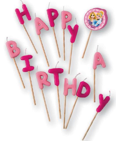 Disney Princess Live Your Story Happy Birthday Candles
