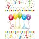 Happy Birthday Streamers gift bags 6 pcs