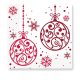 Christmas Xmas Red Balls napkin 20 pcs. 33x33 cm