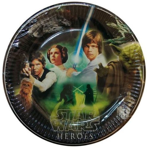 Star Wars Heroes paper plate 8 pcs 23 cm